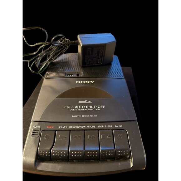 Sony Cassette Recorder Vintage TCM-929 w/Retractable Handle Works Great - Picture 3 of 11